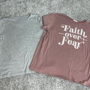 Woman’s medium and large shirts